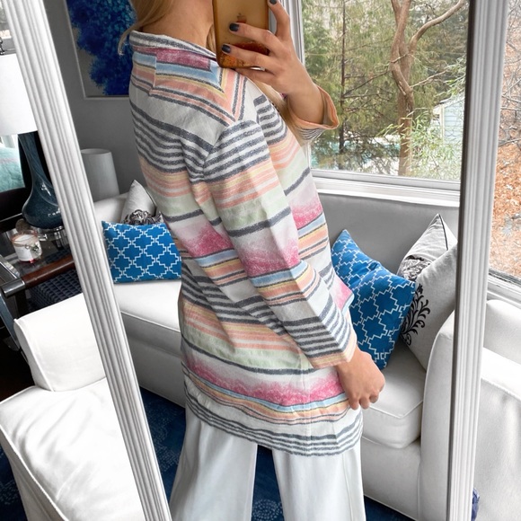 🌷 ALBA MODA WHITE MULTI STRIPE SPRING JACKET! - Picture 4 of 15